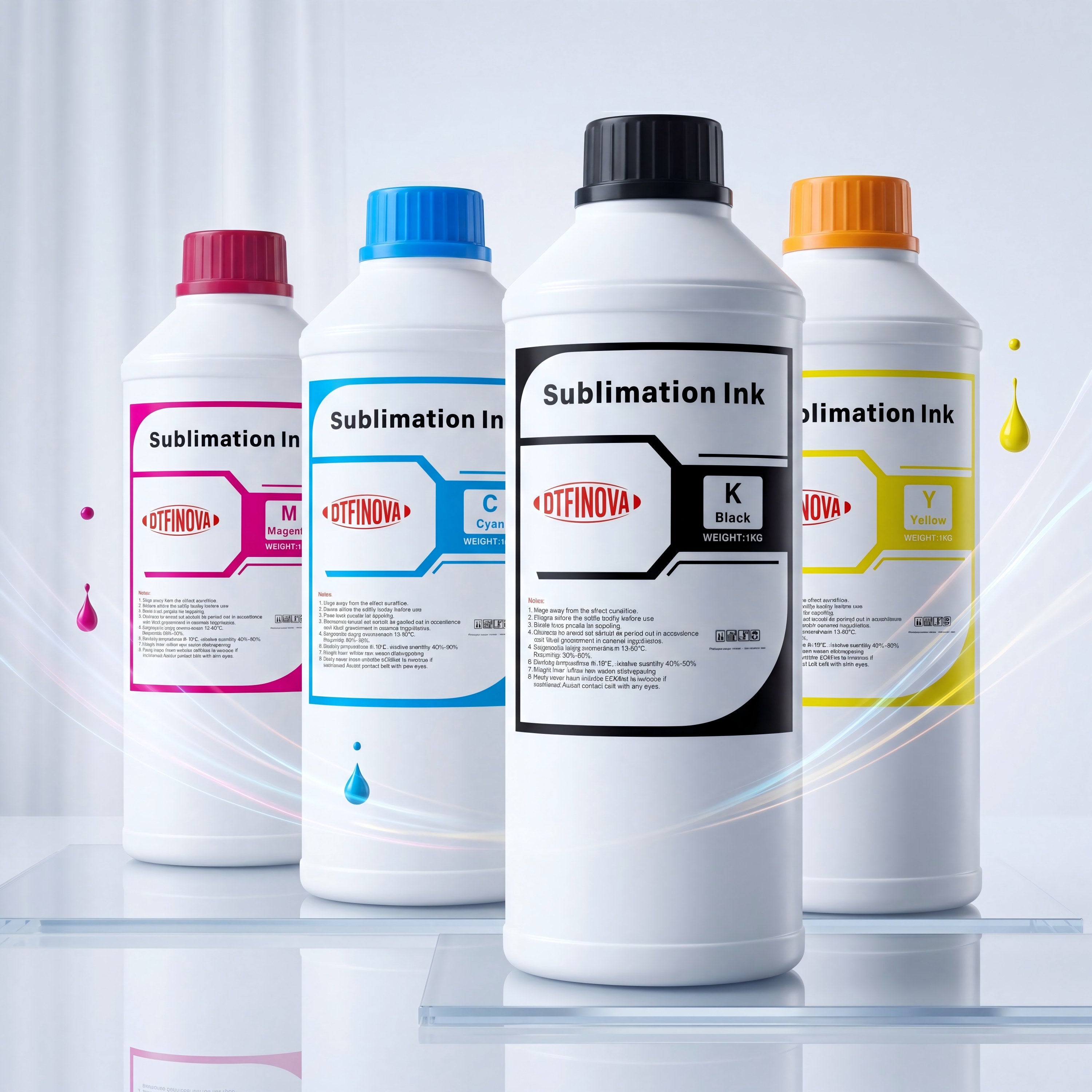 DTFINOVA Sublimation Ink For Epson Desktop printer heat transfer ink Eco-Tank L8160 L8180 L8168 L8050 ET-8500 ET-8550 printer T-Shirt Mug