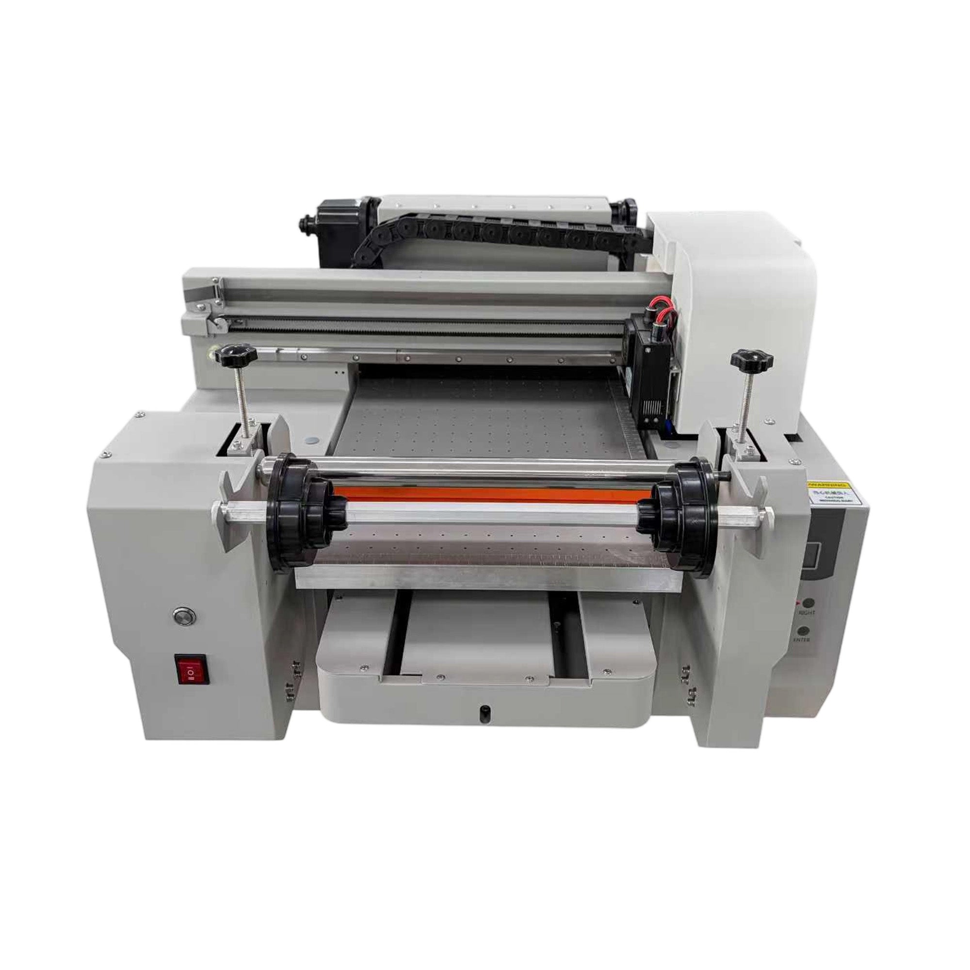 A3 UV Printer Flatbed & Roll-to-Roll All-in-One Desktop UV LED Hybrid Printer for Phone Cases, Acrylic, Glass, Leather, and Roll Materials CMYK+White+Varnish