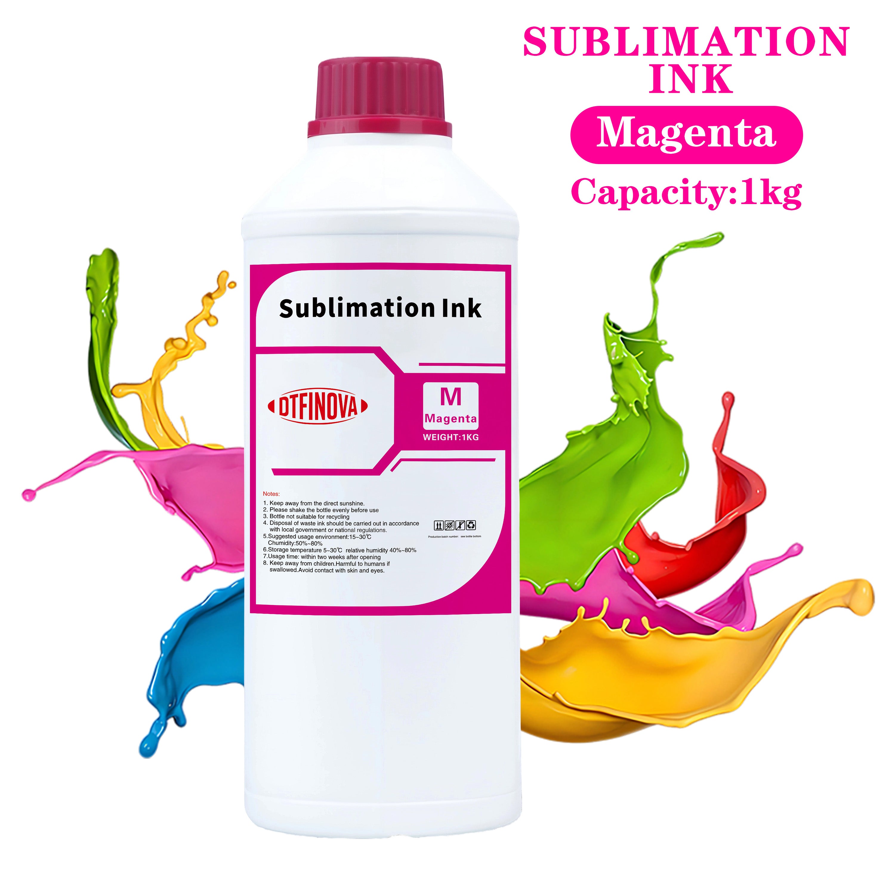 DTFINOVA Sublimation Ink For Epson Desktop printer heat transfer ink Eco-Tank L8160 L8180 L8168 L8050 ET-8500 ET-8550 printer T-Shirt Mug