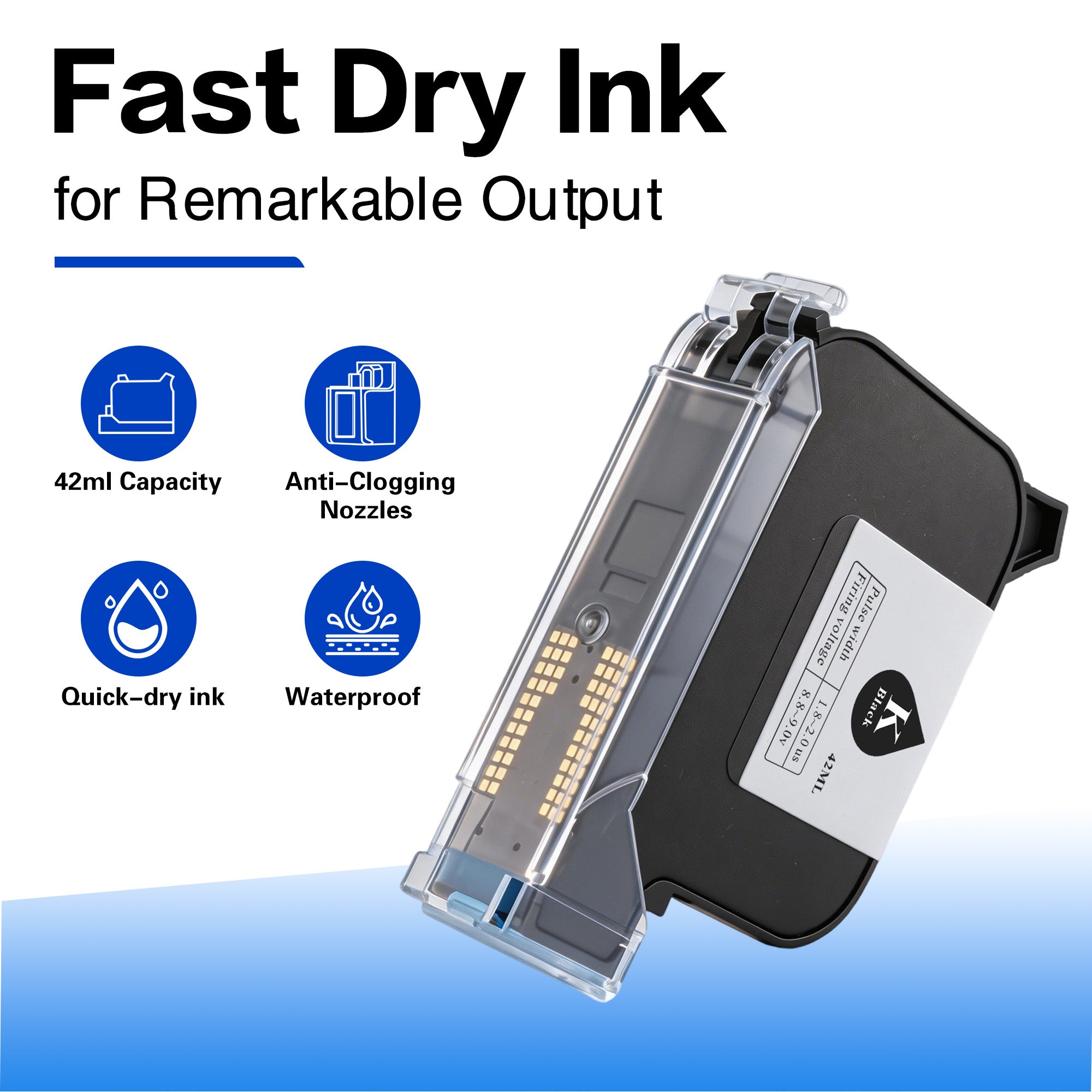 Handheld Inkjet Printer Portable Date Coder Batch Number QR Barcode for Cardboard, Plastic, Metal, Wood,Solvent fast-dry ink  Touch Screen, Rechargeable Battery