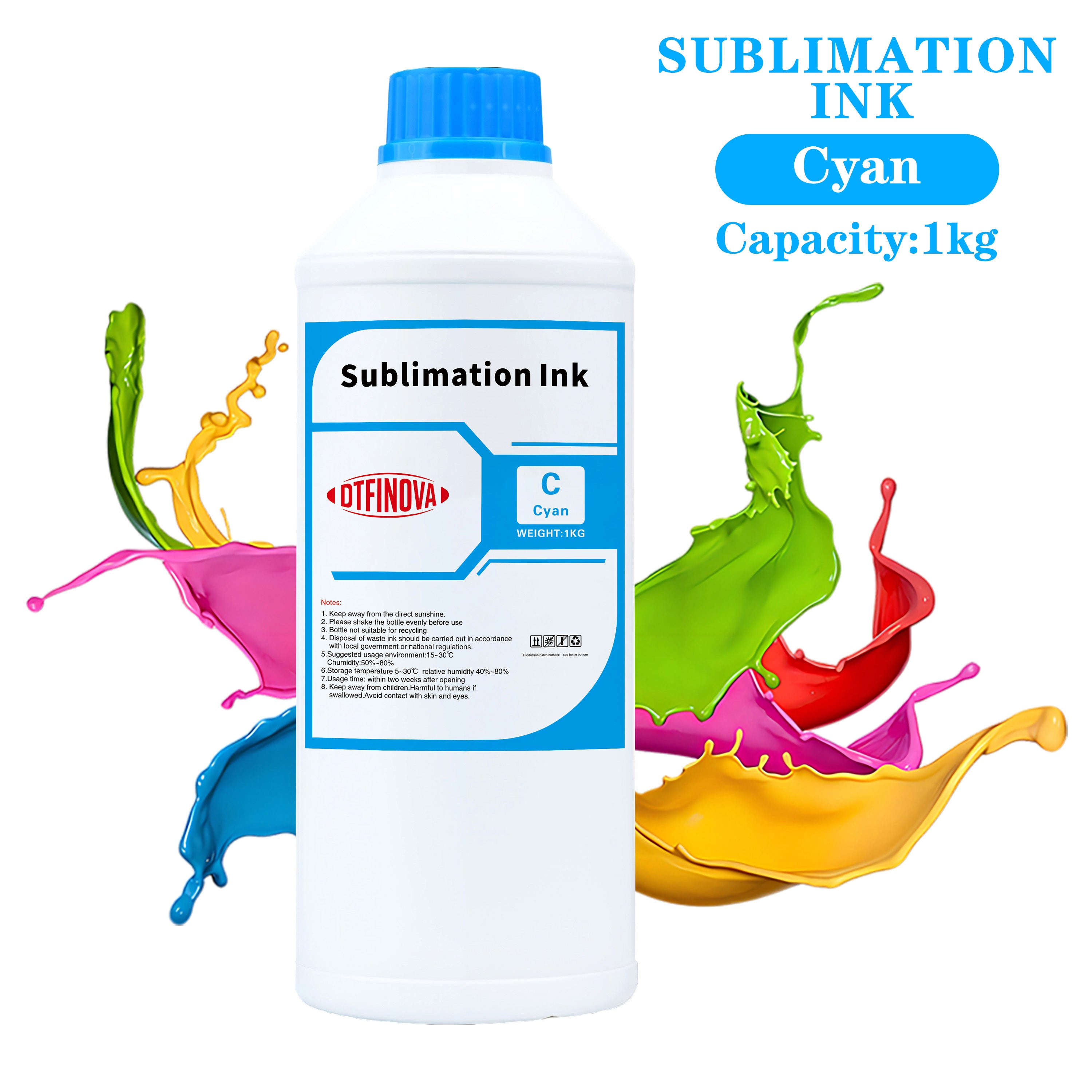 DTFINOVA Sublimation Ink For Epson Desktop printer heat transfer ink Eco-Tank L8160 L8180 L8168 L8050 ET-8500 ET-8550 printer T-Shirt Mug