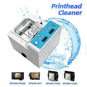 Epson Printhead Cleaning Machine Ultrasonic Automatic Print Head Cleaner for 1600/DX7/I3200/XP600/4720  Nozzle Unblocker & Flushing Tool for Inkjet Printer Maintenance