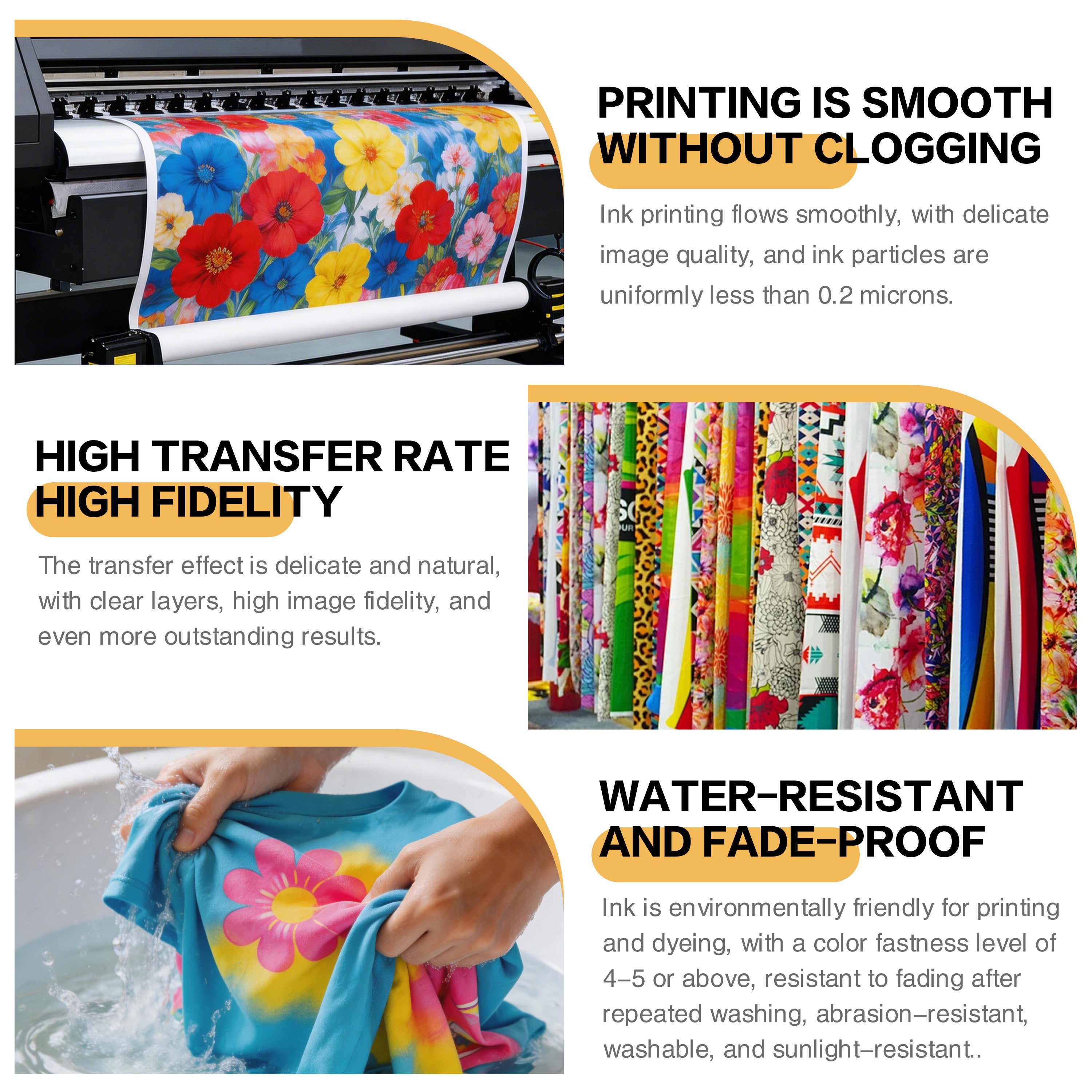 DTFINOVA Sublimation Ink For Epson Desktop printer heat transfer ink Eco-Tank L8160 L8180 L8168 L8050 ET-8500 ET-8550 printer T-Shirt Mug