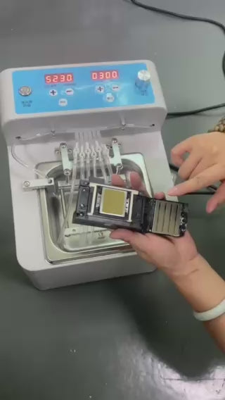 Epson Printhead Cleaning Machine Ultrasonic Automatic Print Head Cleaner for 1600/DX7/I3200/XP600/4720  Nozzle Unblocker & Flushing Tool for Inkjet Printer Maintenance