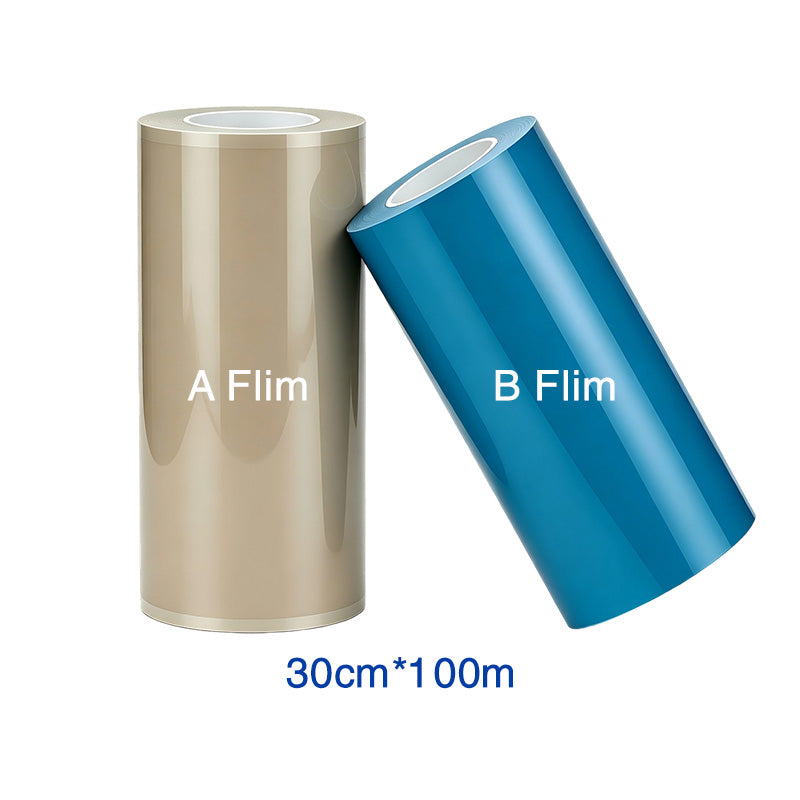 Premium 30cm UV DTF Film Roll A and B Set | 12 Inch A3 Width UV AB Transfer Film for Desktop UV Printers | Waterproof & 3D Glossy Custom Sticker Vinyl for Mugs, Glass, Ceramics, Hard Surfaces